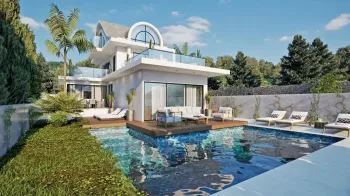 Detached luxury villa for sale in Ovacik Fethiye